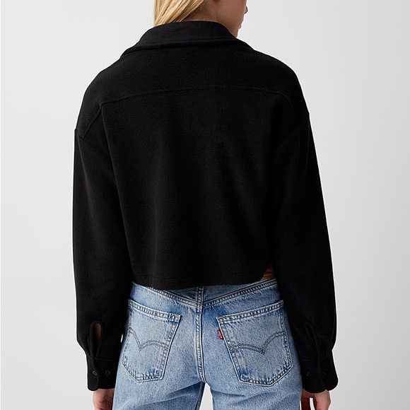 Recycled polar fleece shacket - Picture 2 of 5